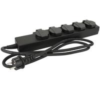 DAP-Audio Multisocket Schuko 5 voies 3x 1,5 mm² 1,5 m - Prises multiples
