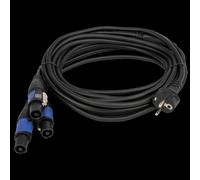 DAP Schuko vers Neutrik powerCON splitter 3 voies 5 m