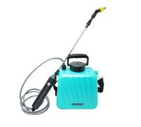 Dapetz ® Pulvérisateur à pression de jardin à piles de 5 L - Pulvérisateur électrique pour mauvaises herbes et eau avec 3 modes de pulvérisation réglables, 3 buses de pulvérisation, indicateur de