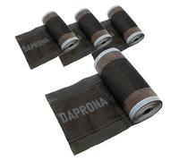DAPRONA 4 rouleaux Bande faîtage 5m x 180mm Anthracite RAL 7021 aluminium | Étanchéité toiture faîtage autocollante, ruban adhésif butyle étanche, bande protection réparation faîte tuile