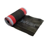 DAPRONA Bande de faîtage Super Vent 390mm x 5m Noir RAL 9005 alu | Faîtière en rouleau avec colle butyle, pour faîtage et ventilation, perméable à la diffusion, résistant aux intempéries