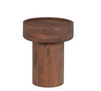 DARA - Table d'appoint en bois de manguier marron D40 Marron