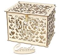 DARENYI Boîte à Cartes de Mariage Urne et Tirelire pour Anniversaire, Fête, Réception