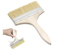 Dargkwn Pinceau de Surface 200 mm, pour Grandes Surfaces, Plat Spalter Spalter Large avec Poignée en Bois Les, Pinceaux Vernis Bois Brosse pour huiles