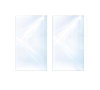DarHaus Cache-plaque en verre 2 x 35 x 52 cm pour cuisinières électriques ou à induction, plaque de protection anti-éclaboussures, planche à découper décorative, Transparente