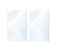 DarHaus Cache-plaque en verre 35 x 52 cm je 30x52cm pour cuisinières électriques ou à induction, plaque de protection anti-éclaboussures, planche à découper décorative, Transparente