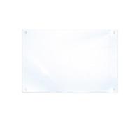 DarHaus Cache-plaque en verre 40 x 52 cm, Transparente | Pour cuisinières électriques ou à induction, Plaque de protection anti-éclaboussures, Planche à découper décorative
