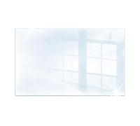 DarHaus Cache-plaque en verre 60 x 52 cm pour cuisinières électriques ou à induction, plaque de protection anti-éclaboussures, planche à découper décorative, Transparente