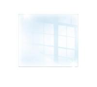 DarHaus Cache-plaque en verre 65 x 60 cm pour cuisinières électriques ou à induction, plaque de protection anti-éclaboussures, planche à découper décorative, Transparente