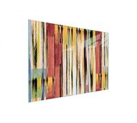 DarHaus Couvercle pour plaque de cuisson universelle en céramique, à induction, Planche à découper en verre 40 x 30 cm, protection anti-éclaboussures, plaque en verre, cuisine, Bois Coloré