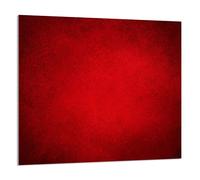 DarHaus Protection anti-éclaboussures en verre trempé 65 x 60 cm - Verre décoratif avec ruban adhésif - Paroi arrière en verre pour cuisine - Plaque de protection induction, Rouge