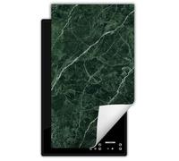 DarHaus Tapis de protection pour plaque à induction 30x52 cm - vert - marbre
