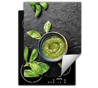 DarHaus Tapis protection vinyle cuisinière induction 40x52 cm ardoise | basilic