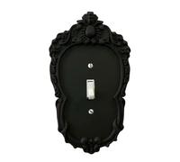 Dark Styles Cache de plaque d'interrupteur, petit trou unique | Plaque en plastique facile à installer, cadre décoratif pour la décoration de la maison, durable
