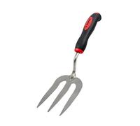 Darlac Fourche à Main de Jardin - Parfait pour Les parterres de Fleurs et Les Bordures - Fourche à Main de Jardin avec poignée en Caoutchouc