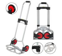 Daromigo Chariot de Transport Pliable en Acier 60kg - Diable Léger, Réglable, Compact et Robuste DIABLE