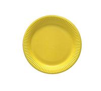 Dart - 8 ASSIETTES PLATES CARTON ROND 23CM JAUNE