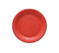 Dart - 8 ASSIETTES PLATES CARTON ROND 23CM ROUGE