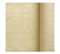 Dart - Nappe Rectangulaire Ivoire, 118 cm x 600 cm, Papier Damassé, Jetable, Elegant, Géométrique, Classique