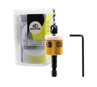 DARTOTEK Foret avec Fraisoir Contre-alésage à 82 Degrés Butée de Profondeur Réglable en Varbure Tête de Perçage Conique HSS 4MM pour Le Bois,Le Plastique, Queue Hexagonale à Dégagement Rapide