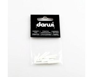 DARWI 10 Pointes de remplacement Marqueur Peinture Textile Opaque Pointe Conique Fine 2mm