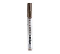 DARWI - DA0160013805C - Un Marqueur Pour Tissus Clairs et Foncés finition Opaque - Pointe 2 MM - Coloris Marron foncé - 6 ML - DARWI TEXTILE OPAK - Peinture Pour Tissus - Loisirs Créatifs