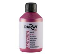 DARWI - DA0210250400C - Un flacon de Peinture Acrylique Nacrée - Coloris Rouge nacré - 250 ML - DARWI ACRYLIC