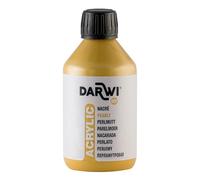 DARWI - DA0210250751C - Un flacon de Peinture Acrylique Nacrée - Coloris Jaune Or - 250 ML - DARWI ACRYLIC