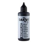 DARWI DA0350080100C Flacon Peinture Acrylique Brillante Coloris Noir 80ML