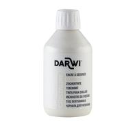 DARWI - DA2300250010C - Un flacon d'Encre à Dessiner transparente et lumineuse - Pour Enfants - Coloris Blanc - 250 ML - DARWI CRISTALINE - Aquarellable après séchage
