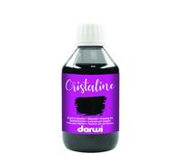 DARWI - DA2300250100C - Un flacon d'Encre à Dessiner transparente et lumineuse - Pour Enfants - Coloris Noir - 250 ML - DARWI CRISTALINE - Aquarellable après séchage