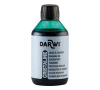 DARWI - DA2300250626C - Un flacon d'Encre à Dessiner transparente et lumineuse - Pour Enfants - Coloris Vert sapin - 250 ML - DARWI CRISTALINE - Aquarellable après séchage