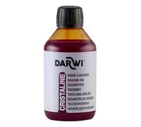 DARWI - DA2300250752C - Un flacon d'Encre à Dessiner transparente et lumineuse - Pour Enfants - Coloris Orange - 250 ML - DARWI CRISTALINE - Aquarellable après séchage