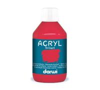 Darwi Flacon de 250 ml de Peinture Acrylique Universelle Brillante - Carmin