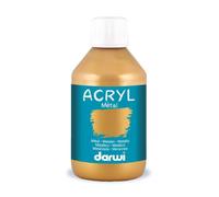 Darwi Flacon de 250 ml de Peinture Acrylique Universelle Métallique - Or