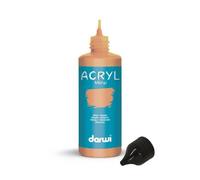 Darwi Flacon de 80 ml de Peinture Acrylique Universelle Métallique - Bronze