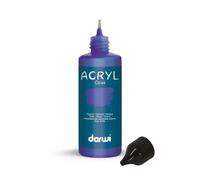 Darwi Flacon de 80 ml de Peinture Acrylique Universelle Opaque - Bleu de Prusse