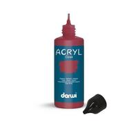 Darwi Flacon de 80 ml de Peinture Acrylique Universelle Opaque - Lie de vin