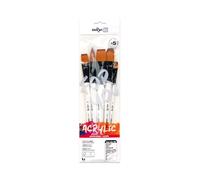 Clairefontaine Set de 5 pinceaux larges Darwi For You DFY - Blanc