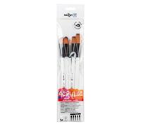 Darwi For You Set de 5 pinceaux moyens 3 - Blanc
