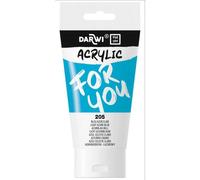 Darwi For You tube de peinture acrylique 75 ml - Bleu azur clair