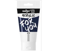 Darwi For You tube de peinture acrylique 75 ml - Indigo
