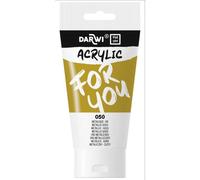 Darwi For You tube de peinture acrylique 75 ml - Or métallisé