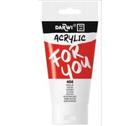 Darwi For You tube de peinture acrylique 75 ml - Rouge vif