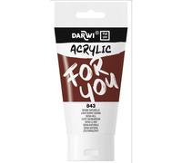 Darwi For You tube de peinture acrylique 75 ml - Sienne naturelle
