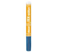 DARWI Marqueur Peinture Textile Pailletée Pointe Conique Fine 2mm - Bleu nacré