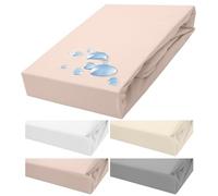 Darymex Protège Matelas 60x120 cm, Imperméable, Tencel, Lit Bébé, Beige | Housse de matelas respirante, oxyde de zinc, antibactérien, imperméable silencieux, protection matelas bébé et enfant