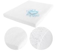 Darymex Protège-Matelas 80x180 cm, Imperméable, Lavable 90°C, Blanc | Surmatelas élastiques aux coins, protection fuites et humidité, membrane PU, coton 67%, lit adulte