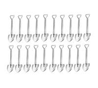 Dasertoe Lot de 20 cuillères à en de pelle de 11,9 cm en acier inoxydable pour dessert, thé