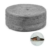 DASIAUTOEM Laine d'Acier 10 m Contre Souris, Rats et Rongeurs - Pour Trous et Fissures de Mur, Grille de Ventilation, Garage et Jardin
